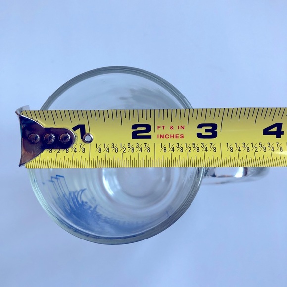 3/$15 Vintage Clear Stein Mug Drinking Glass w/ Handle - Picture 7 of 14